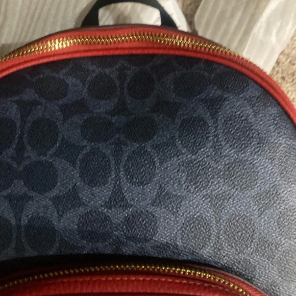 Coach Red and Blue Backpack NWT - Picture 4 of 9